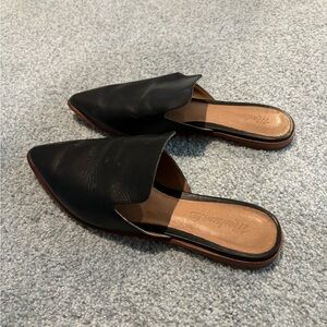 Madewell Gemma Mule in Black Leather size 7